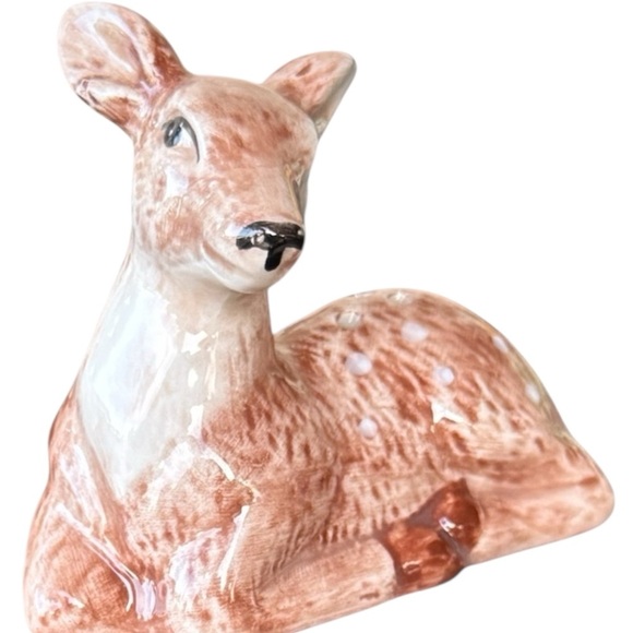 Robert Stanley Deer Salt & Pepper Shaker with Tree Dish Set  No chip. Immaculate - Picture 5 of 9